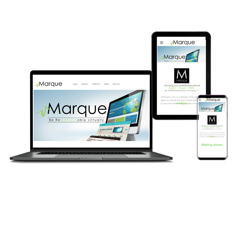 Our very own site, vMarque - TX based marketing agency